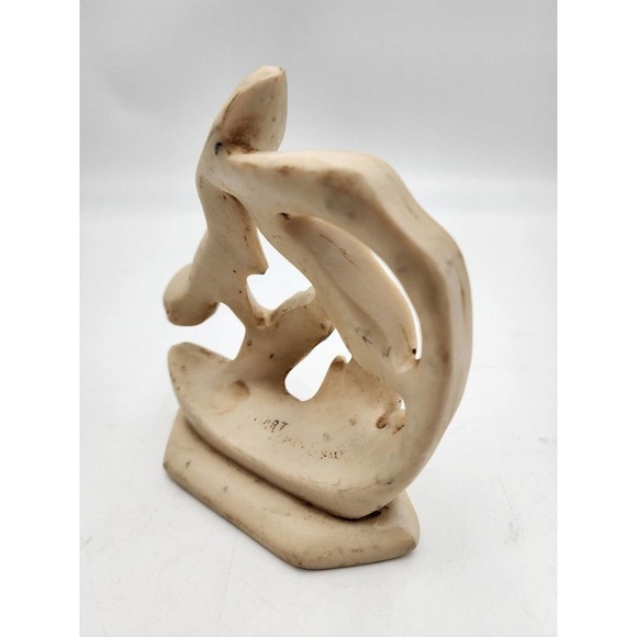 JART Abstract Faces Art Sculpture Loving Kiss Embrace Mexico Vintage Signed - Picture 8 of 14